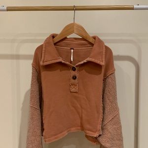 Oversized Cropped Sweater/Sweatshirt from Free People